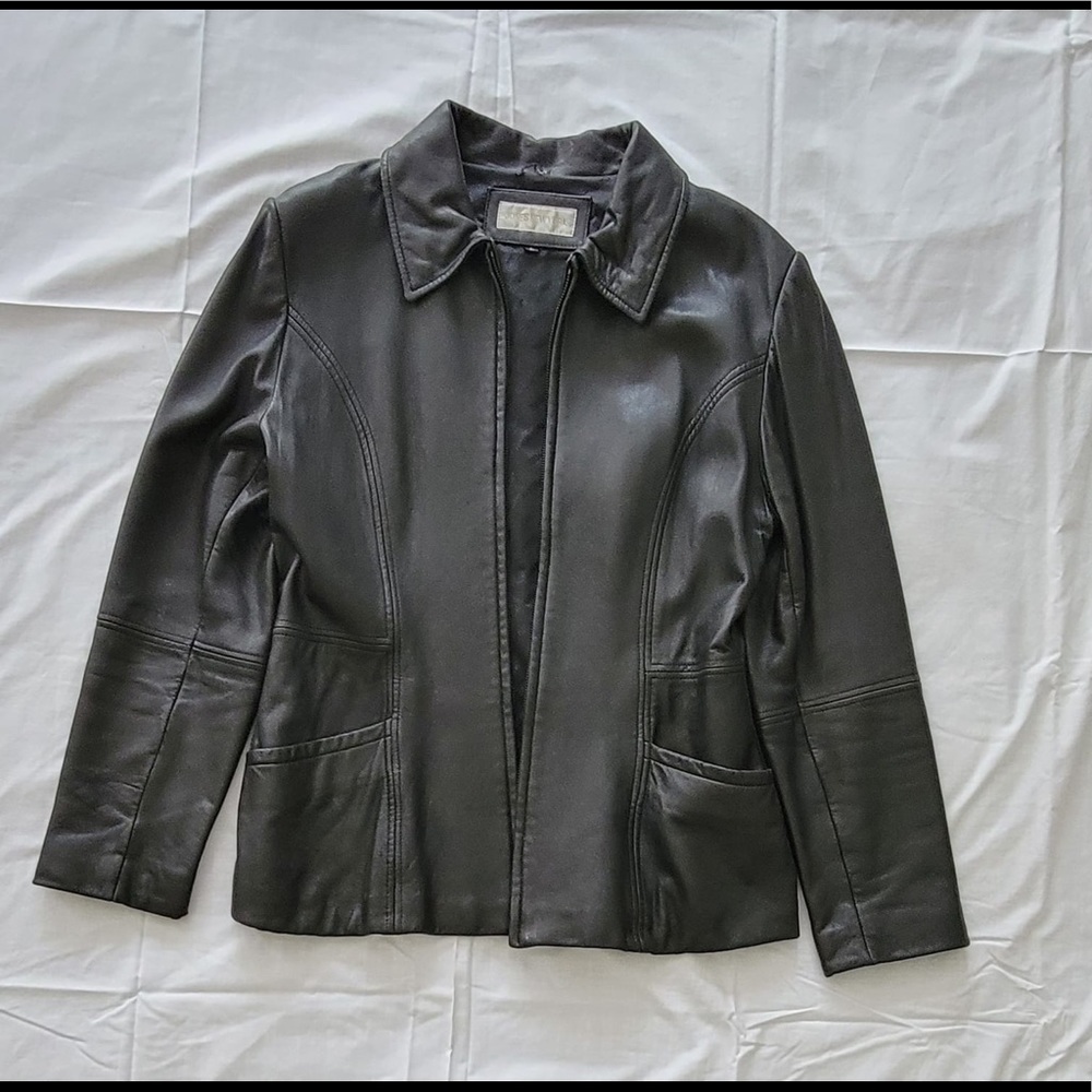 Black Leather Jacket - Jones of New York